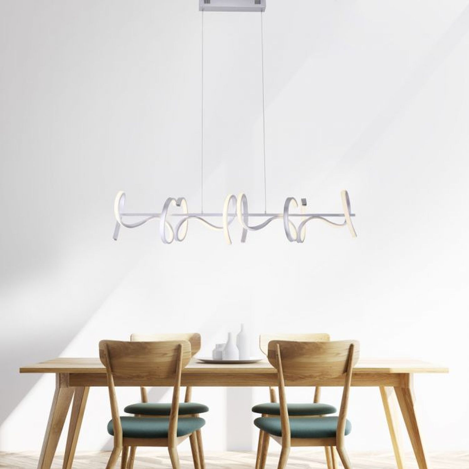 Suspension LED dimmable blanc 10 W 1330 lm L:99 cm