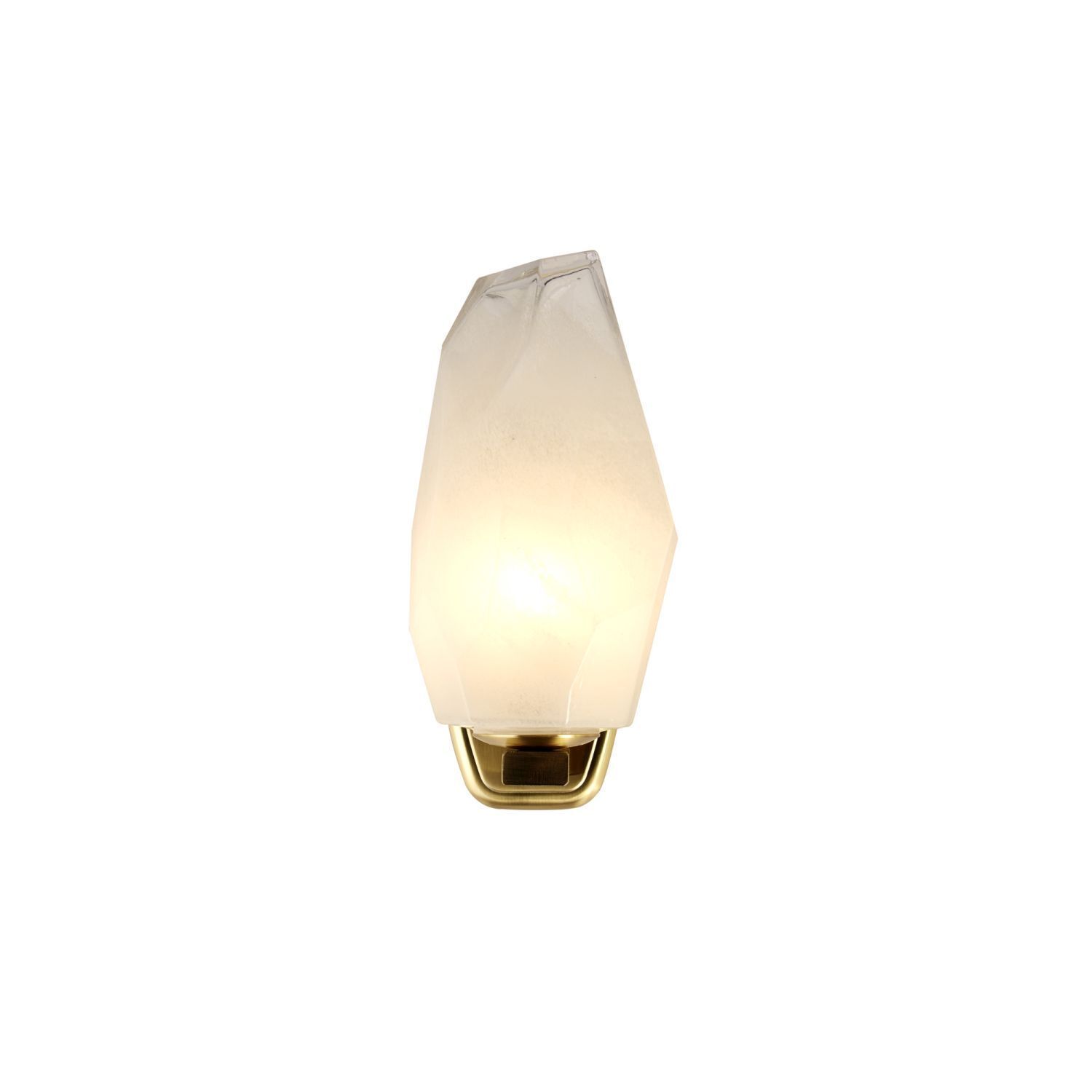 Wandlampe, Kristalllampe, Nische, Brass-finish, Wandleuchte