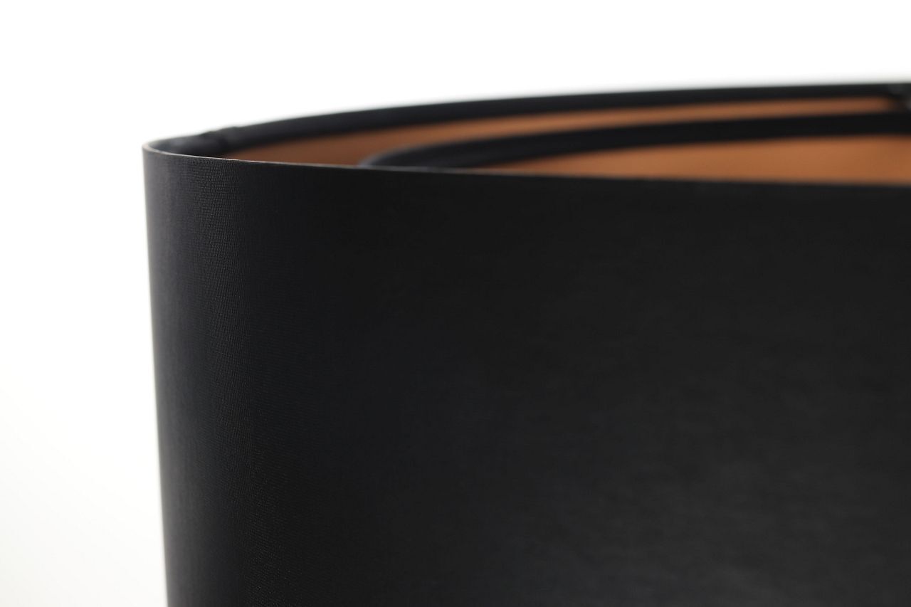 Hängelampe Schwarz Braun Gold E27 rund D: 50 cm Latex Zubehor