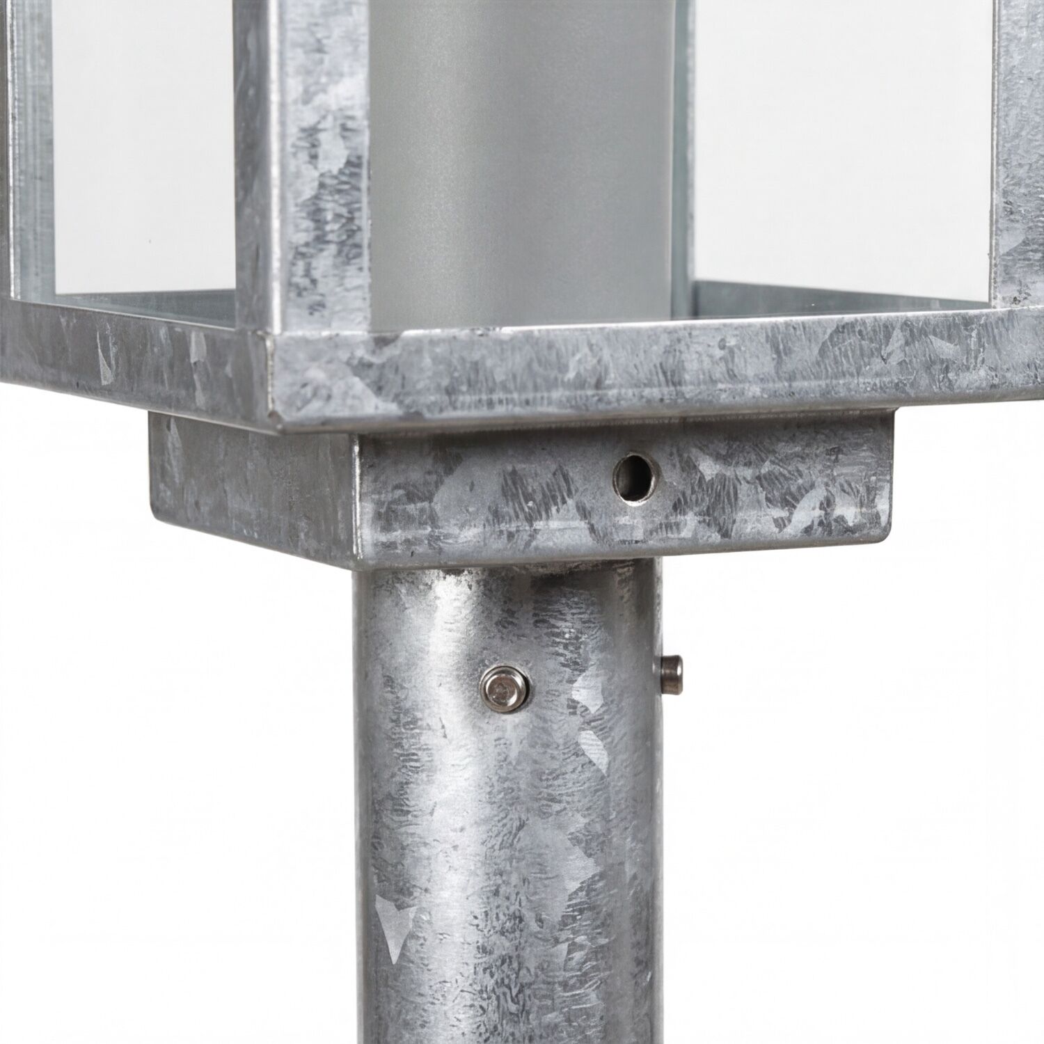  verzinkter Stahl, Metallrahmen, Außenleuchte Stange, Stativbasis, Industriestil