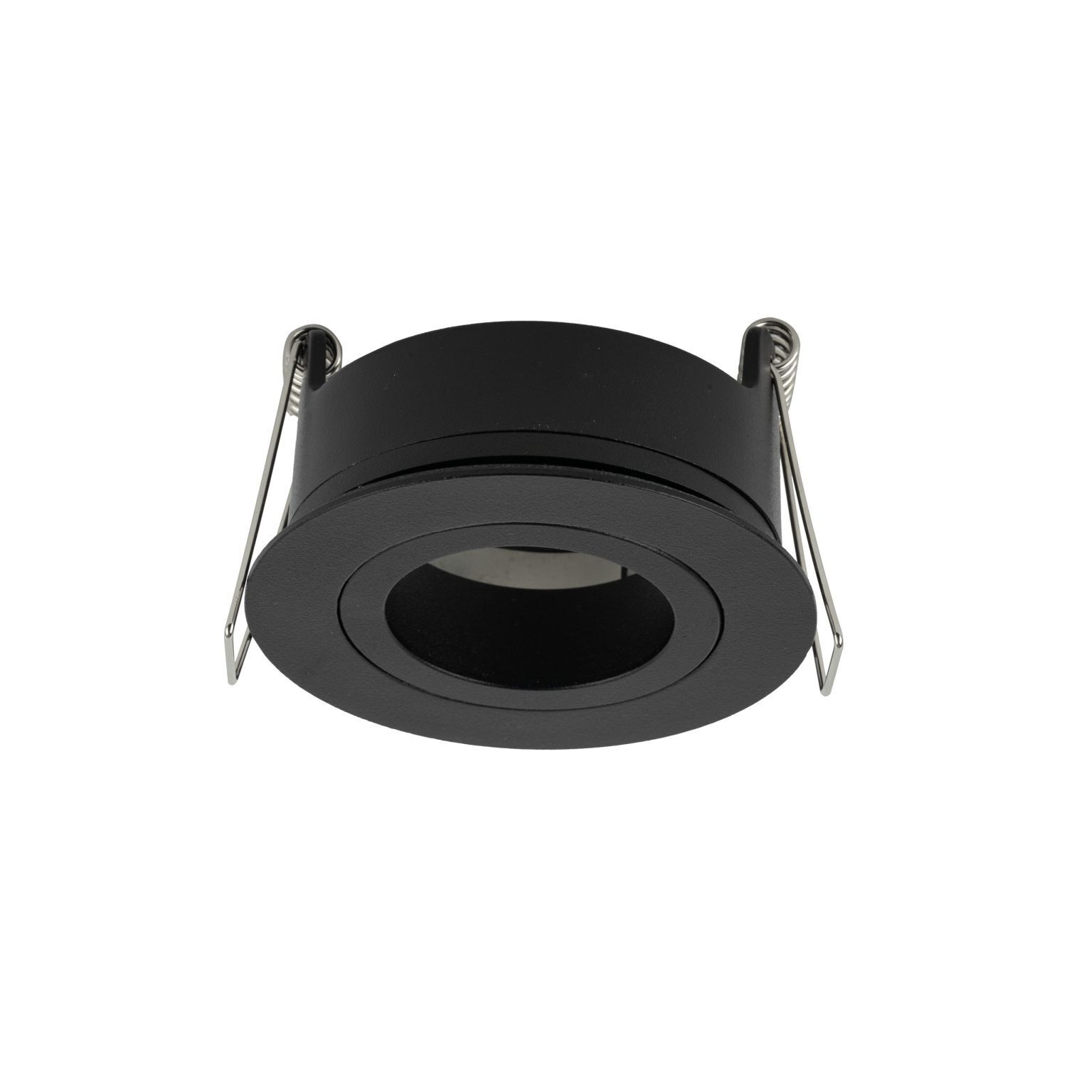 Spot encastré orientable en métal Ø7,5 cm IP65 noir