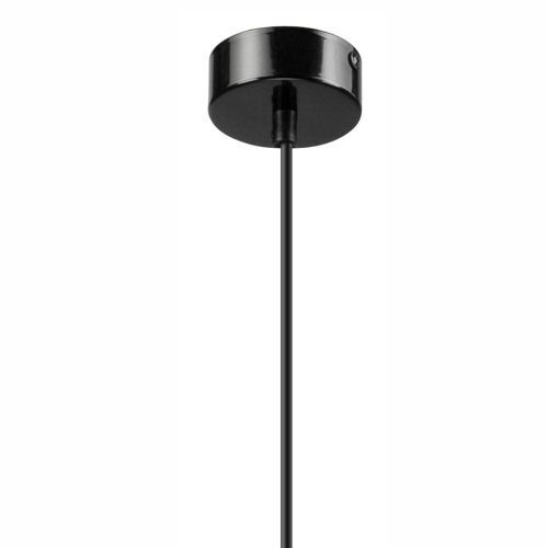 Lampe à suspendre table à manger noir bois salon lumière