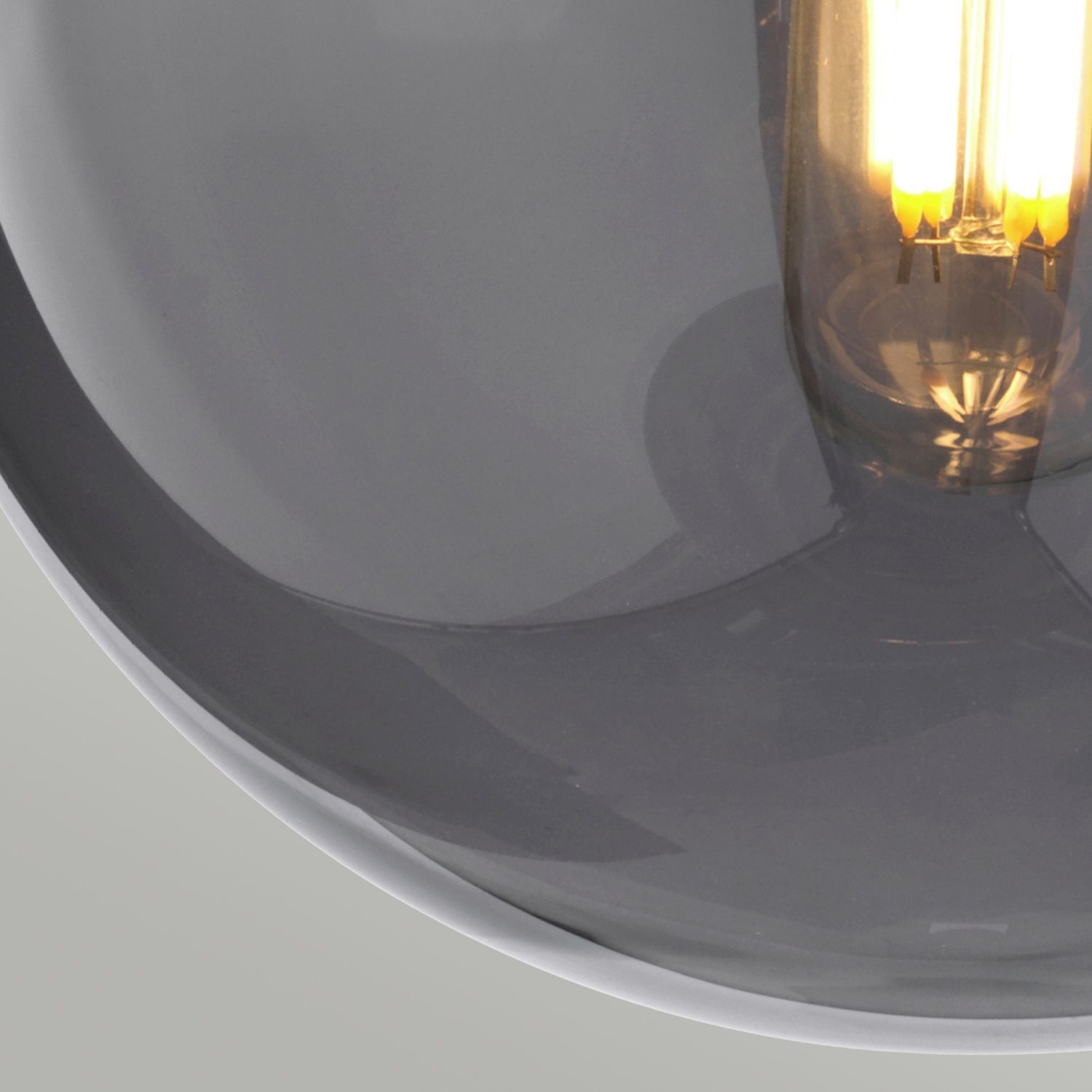 Applique Boule Abat-jour Gris Nickel E14 Design Rétro
