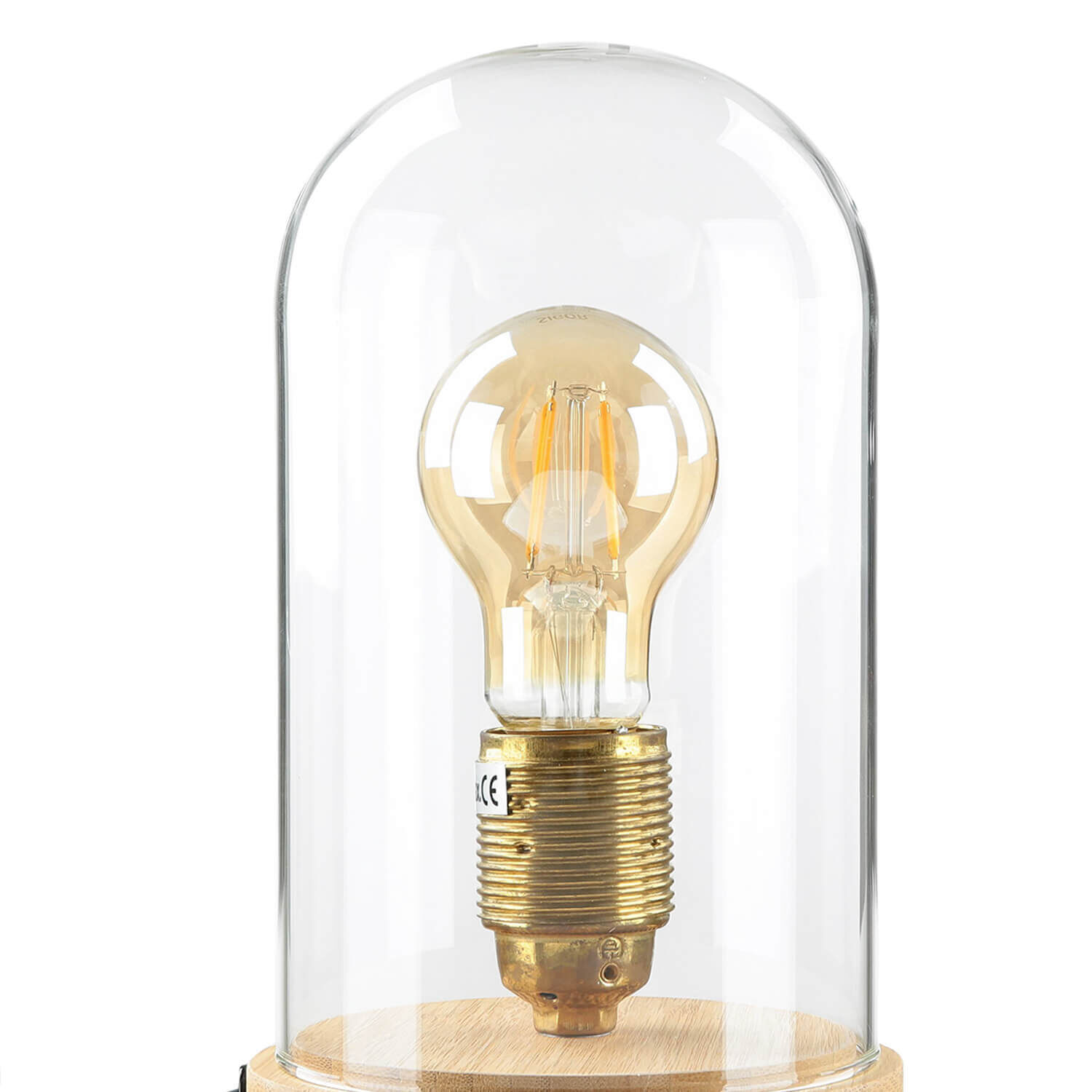 Stilvolle Tischlampe Bauhaus rund 20cm Edison Lampe Licht, Glühbirne