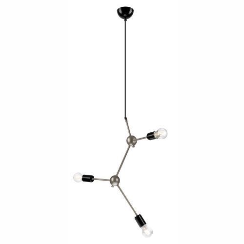 Lampe à suspendre 3-flmg acier inoxydable métal table à manger