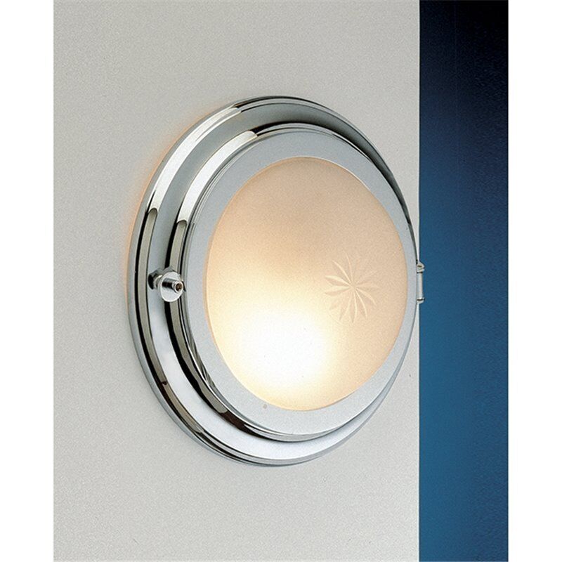 Applique murale LED chrome ronde Maritim Schiff Bullauge