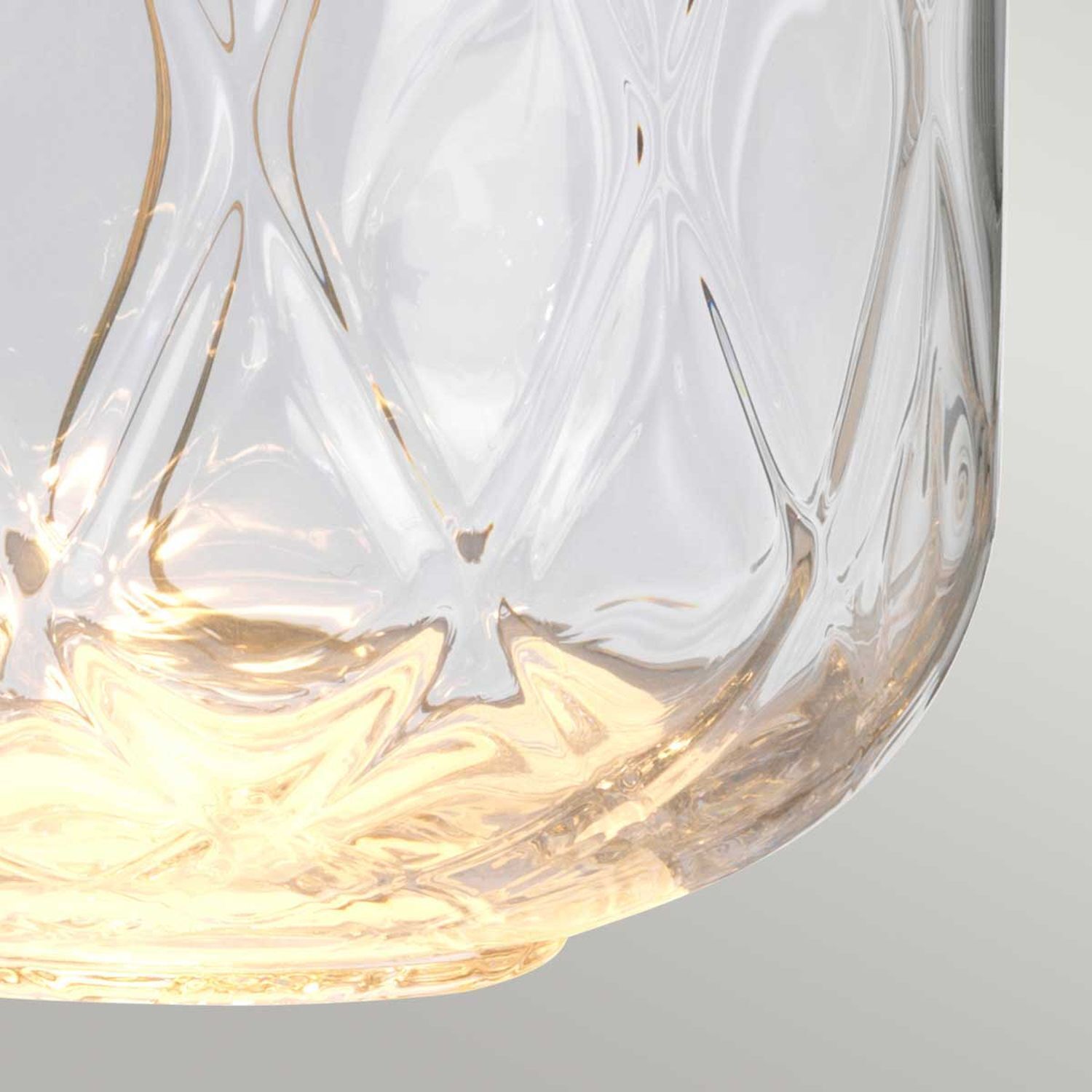 Lampe de table verre tissu 67,5 cm socle éclairé