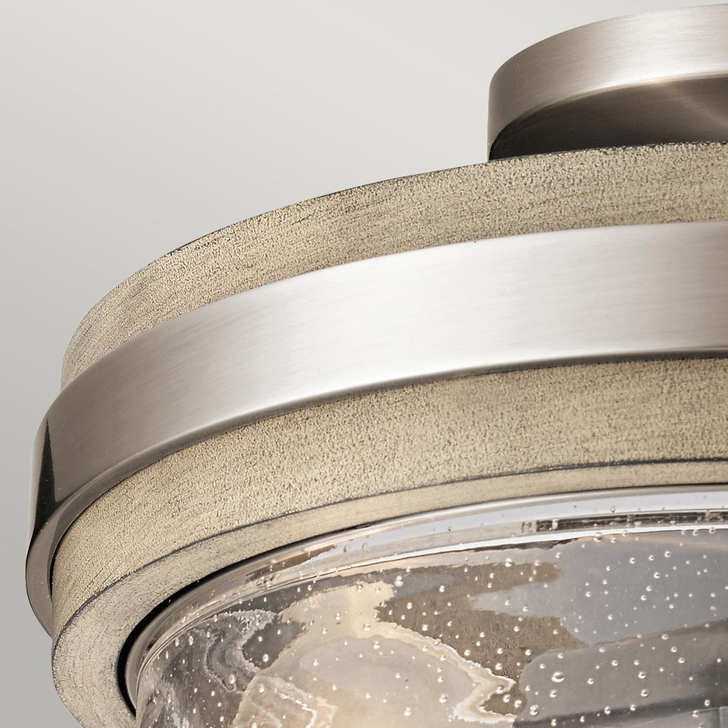 Lampe de plafonnier intérieur rond D : 30,5 cm métal verre 1x E27