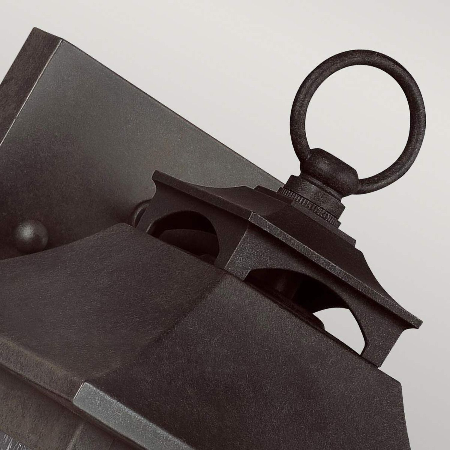 Lampe d'extérieur mur acier inoxydable verre H : 28,6 cm IP44 E27 Pistole, Waffe