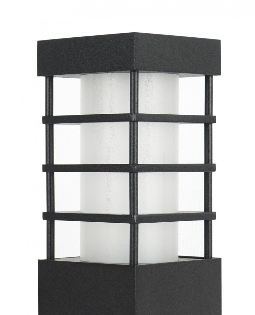 Lampe de jardin moderne carrée 75 cm IP54 noire