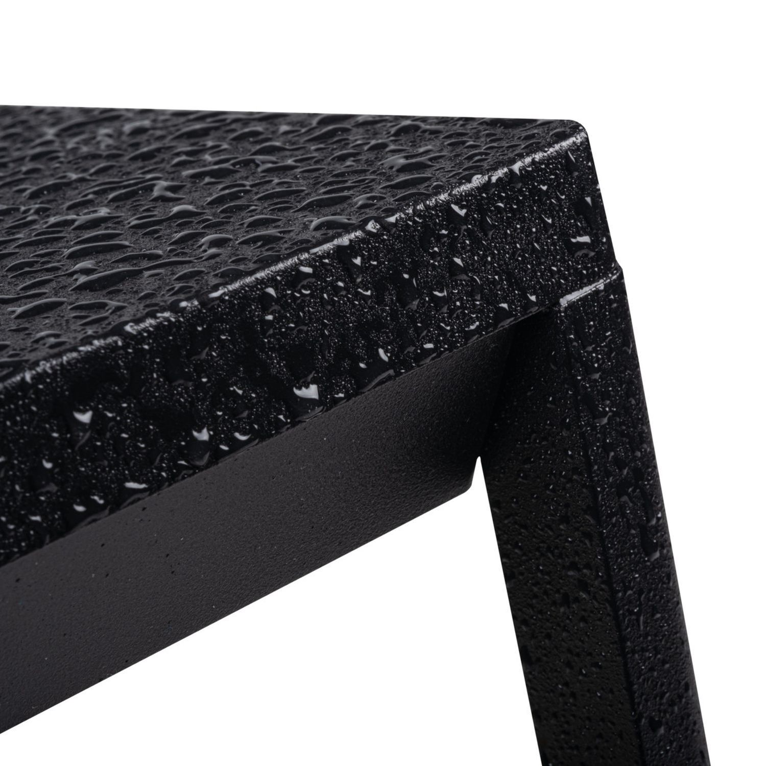 Applique extérieure aluminium carrée IP44 Moderne noir