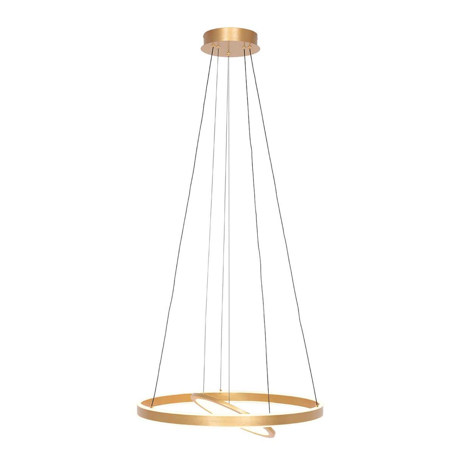 Suspension LED or 60 cm rond 2700 K anneau plaque