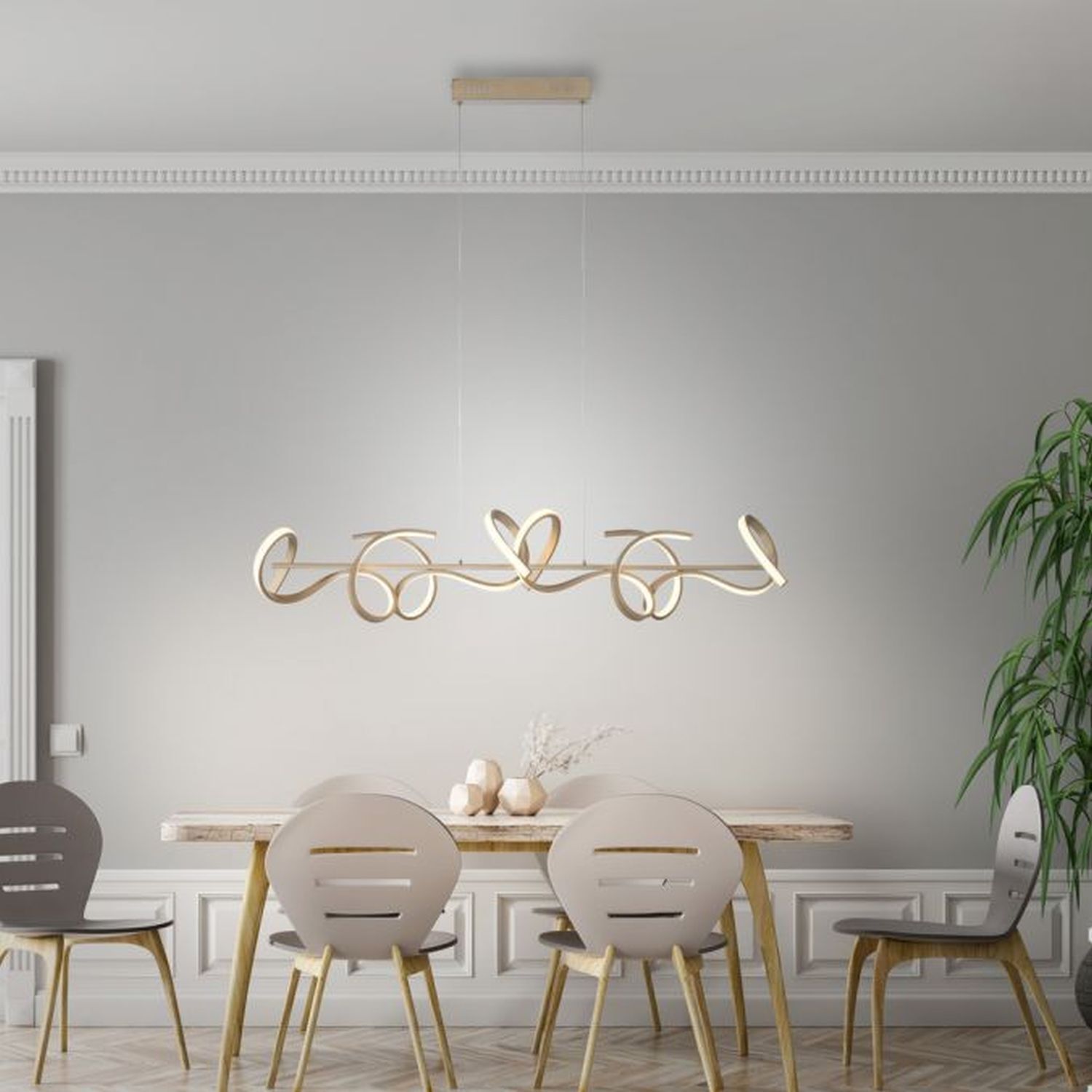 Speisesaal, Esstisch, Tisch, Innenarchitektur, Kronleuchter