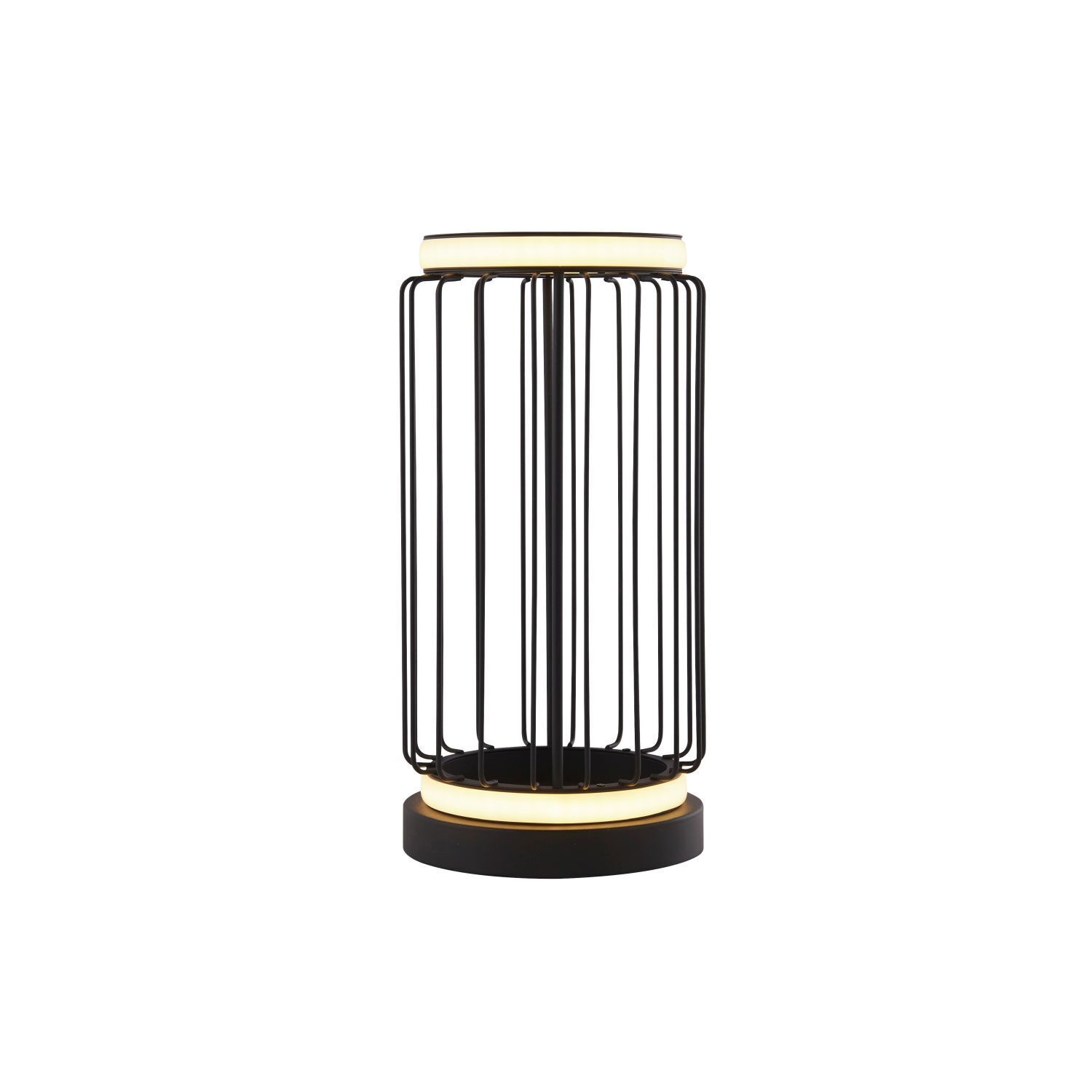 Lampe de table LED Noir Blanc 33 cm Ø 16 cm Métal 3000 K