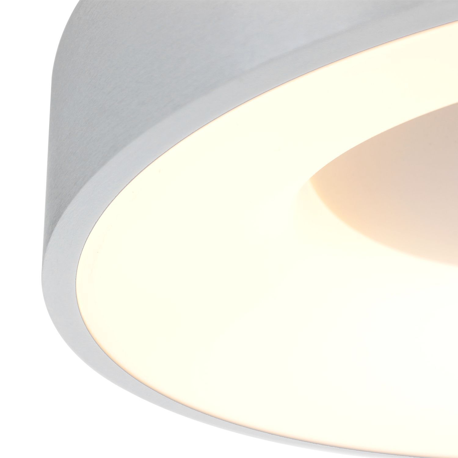 Blendarme LED plafonnier en argent blanc Ø30 cm rond