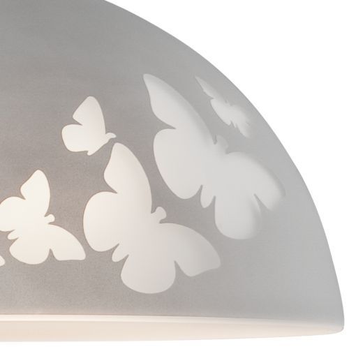 Lampe à suspendre Salon Table à manger Gris Verre rond