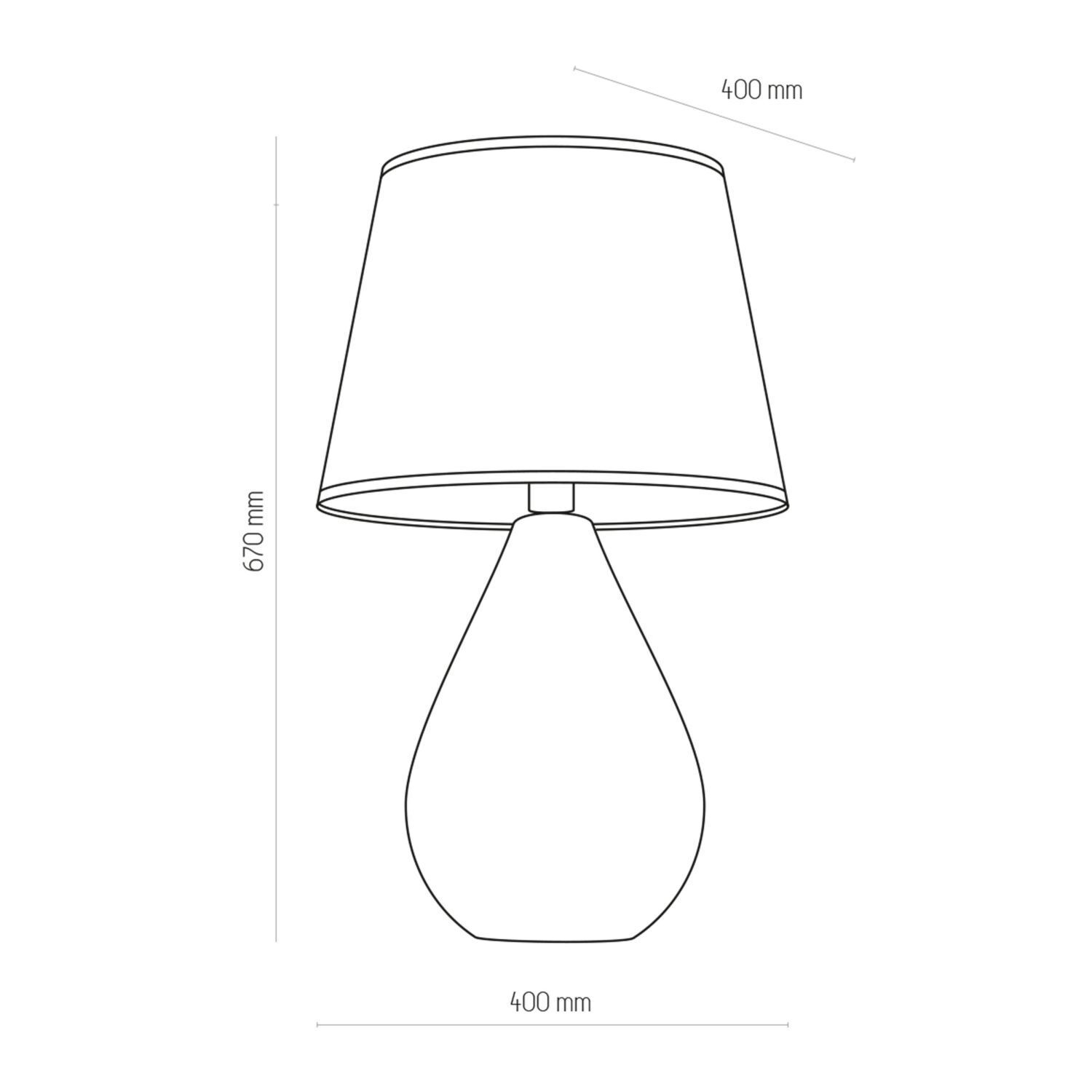 Lampe de table noir verre tissu 67 cm de haut Moderne E27