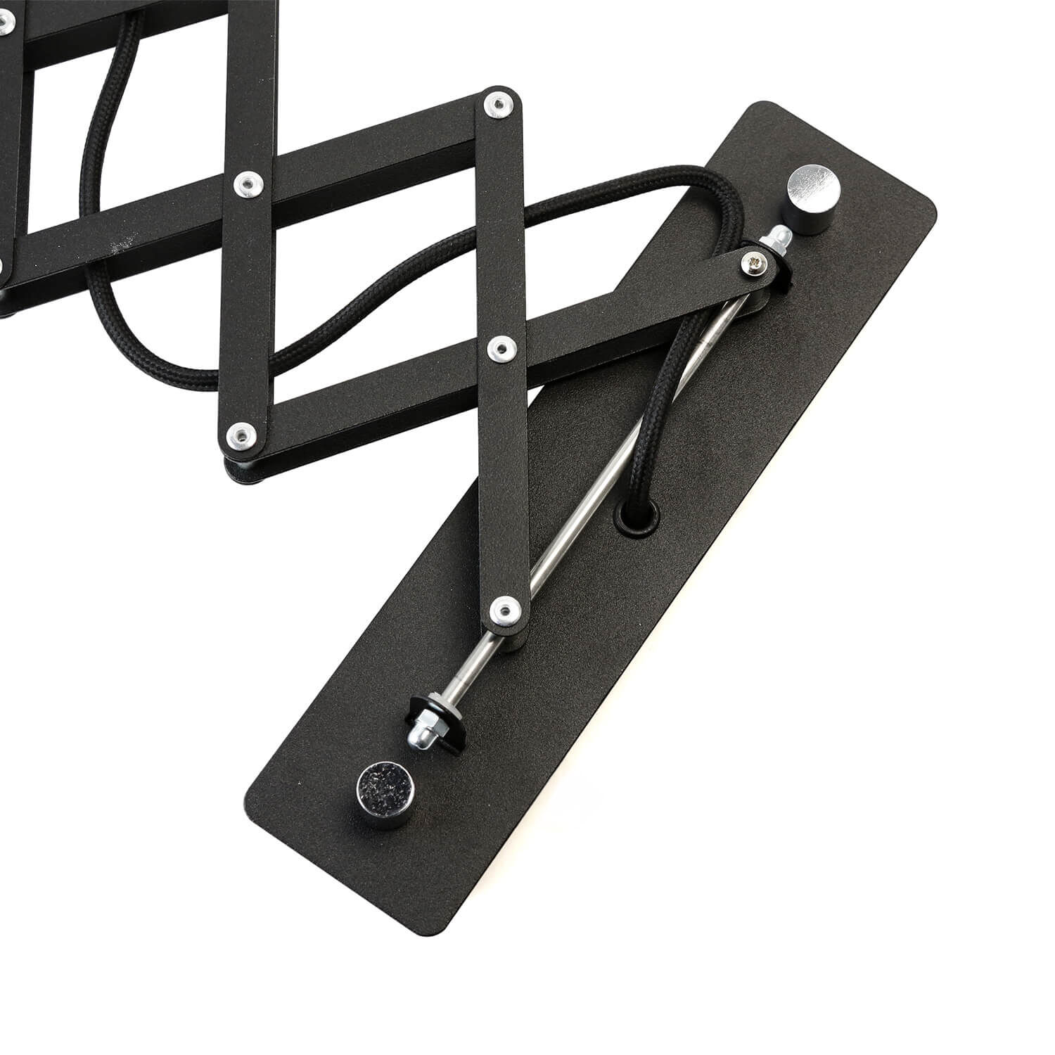 Monitorarm, verstellbar, Metall, schwarz, Fußbasis