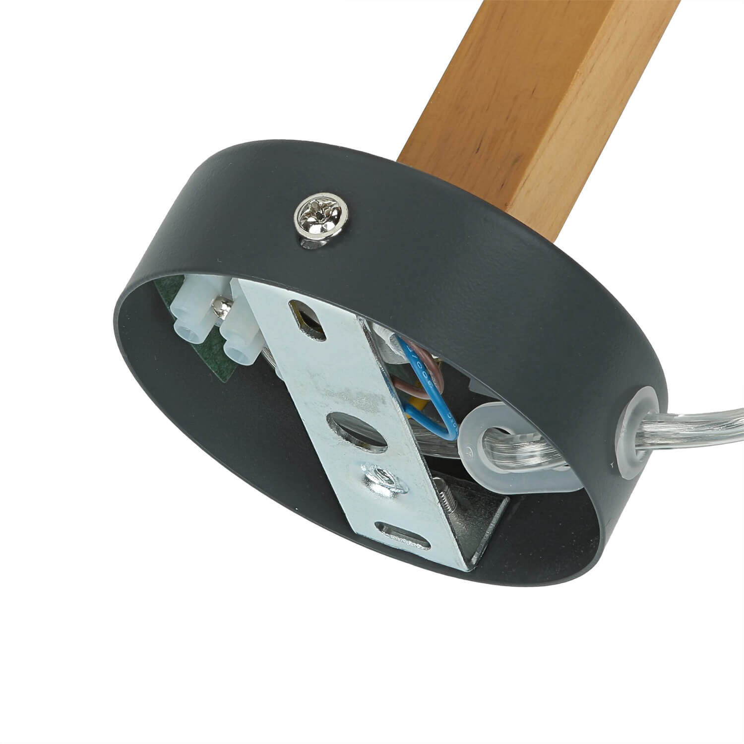 Wandlampe mit Schalter Kabel Grau Skandinavisch