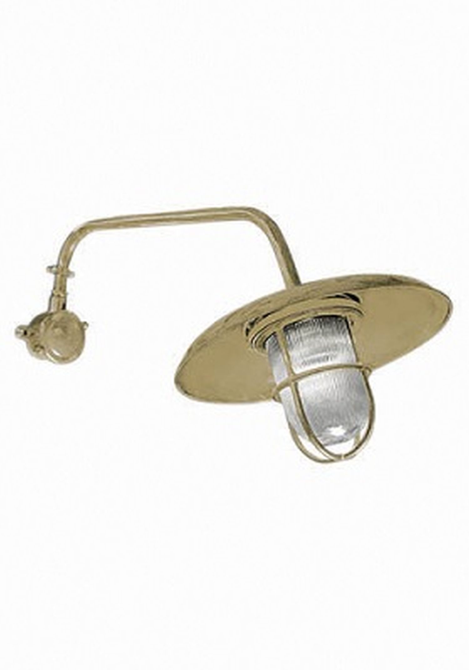 Lampe d'extérieur saillante mur IP44 laiton verre pour E27