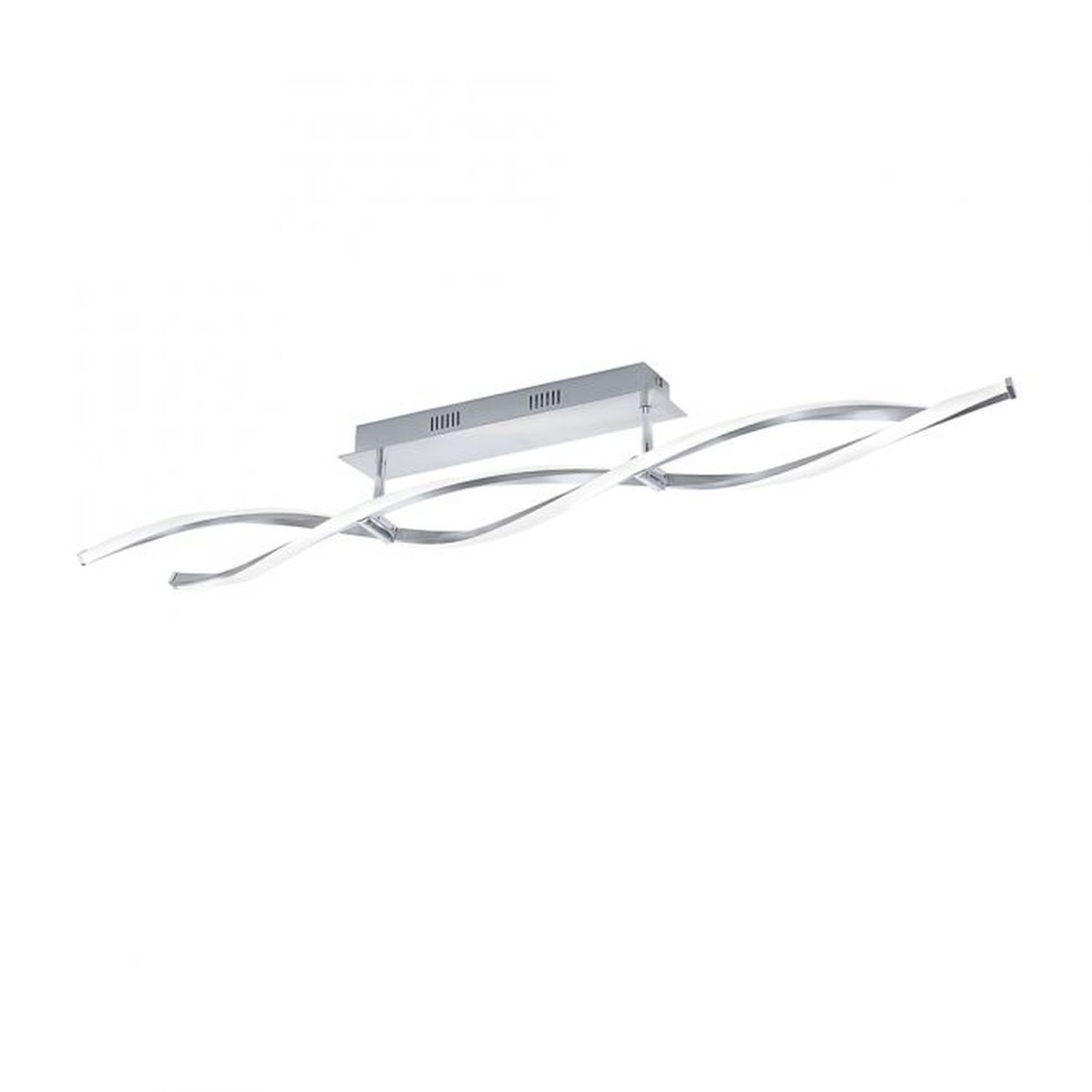 Lampe de plafonnier LED à intensité variable en acier 110 cm 3000 K vagues