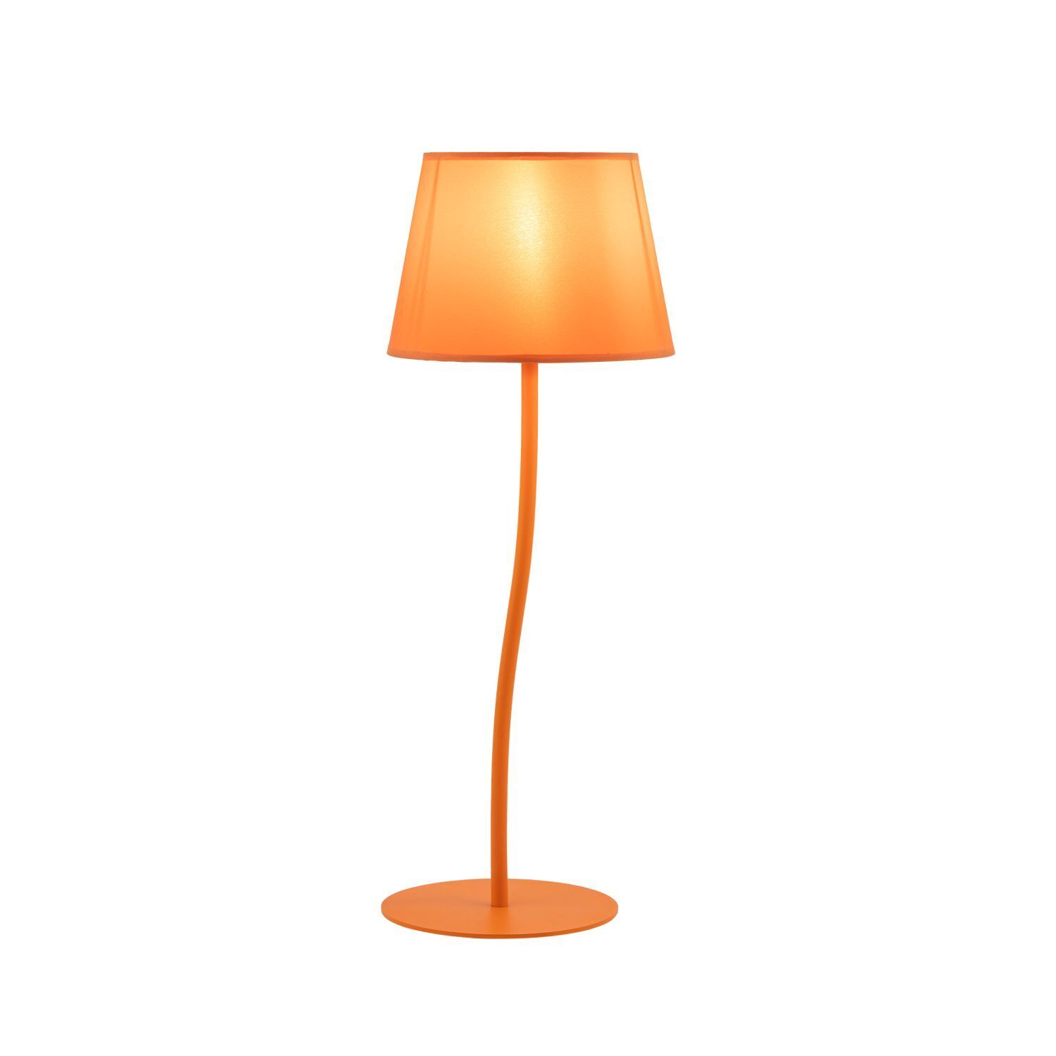 Lampe de chambre d'enfant Table Orange H : 37cm petit E27 métal tissu