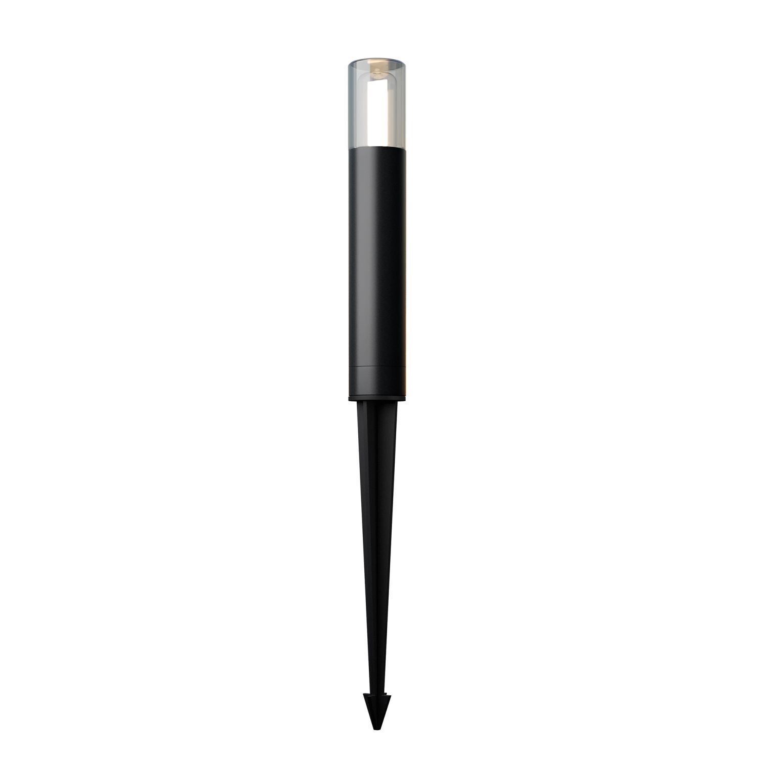 Pollerleuchte Aluminium Glas G9 IP54 46 cm hoch Graphit Stift