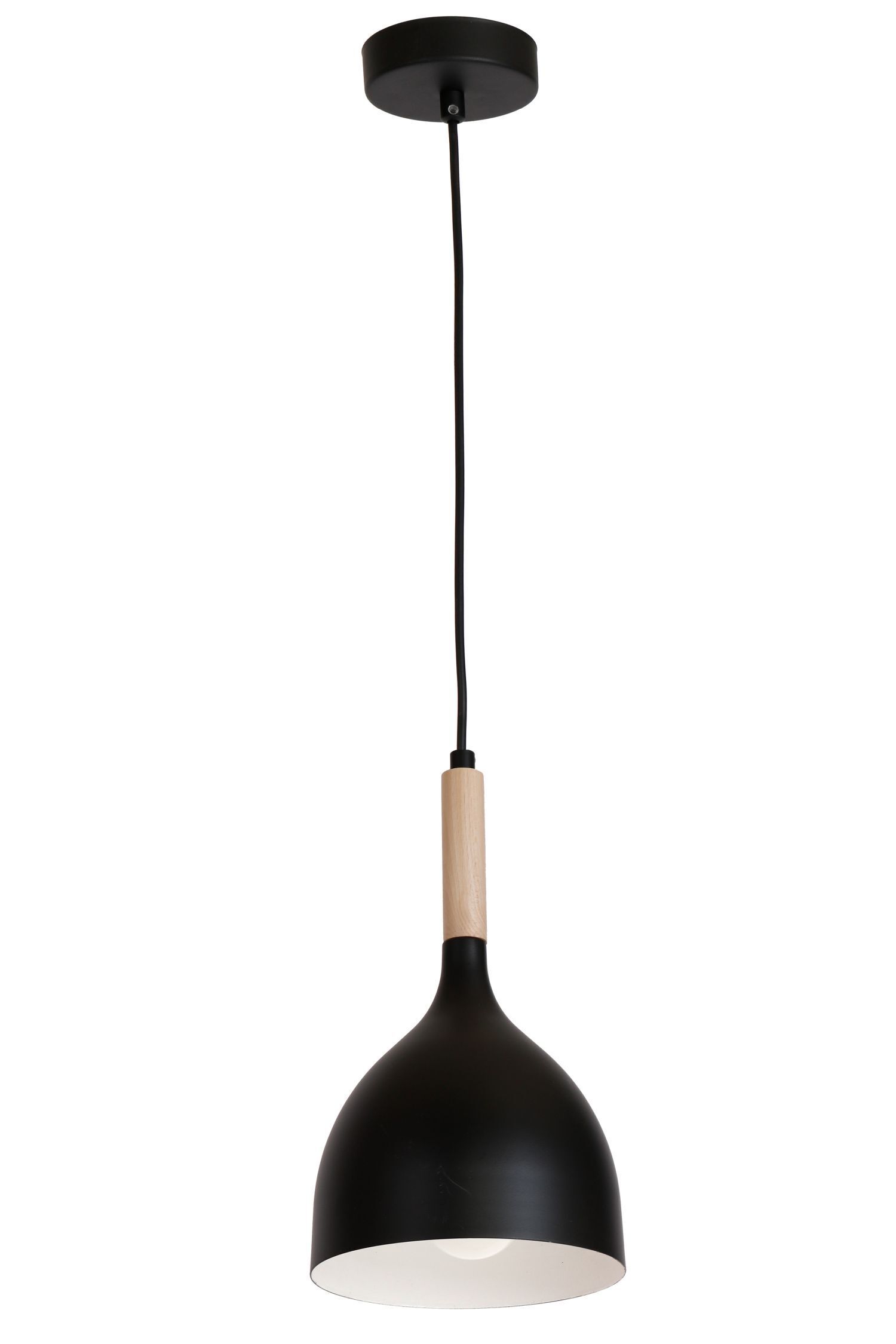 Lampe à suspendre métal Abat-jour Scandinave Noir E27