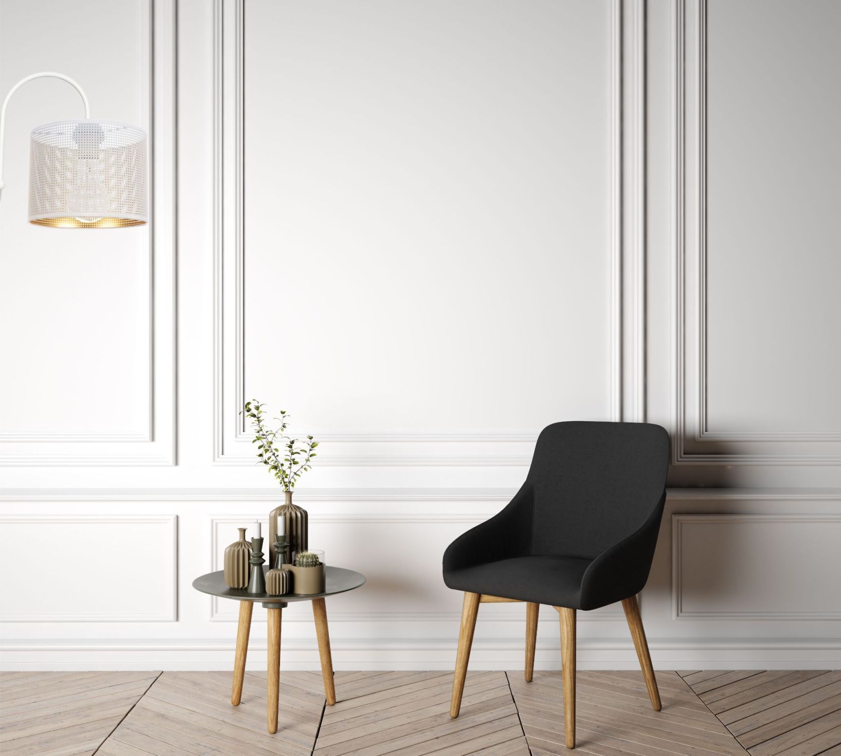 Applique murale en métal blanc doré E27 L:20 cm élégant Lampe, Mobiliar, Drinnen, Innenarchitektur, Stuhl