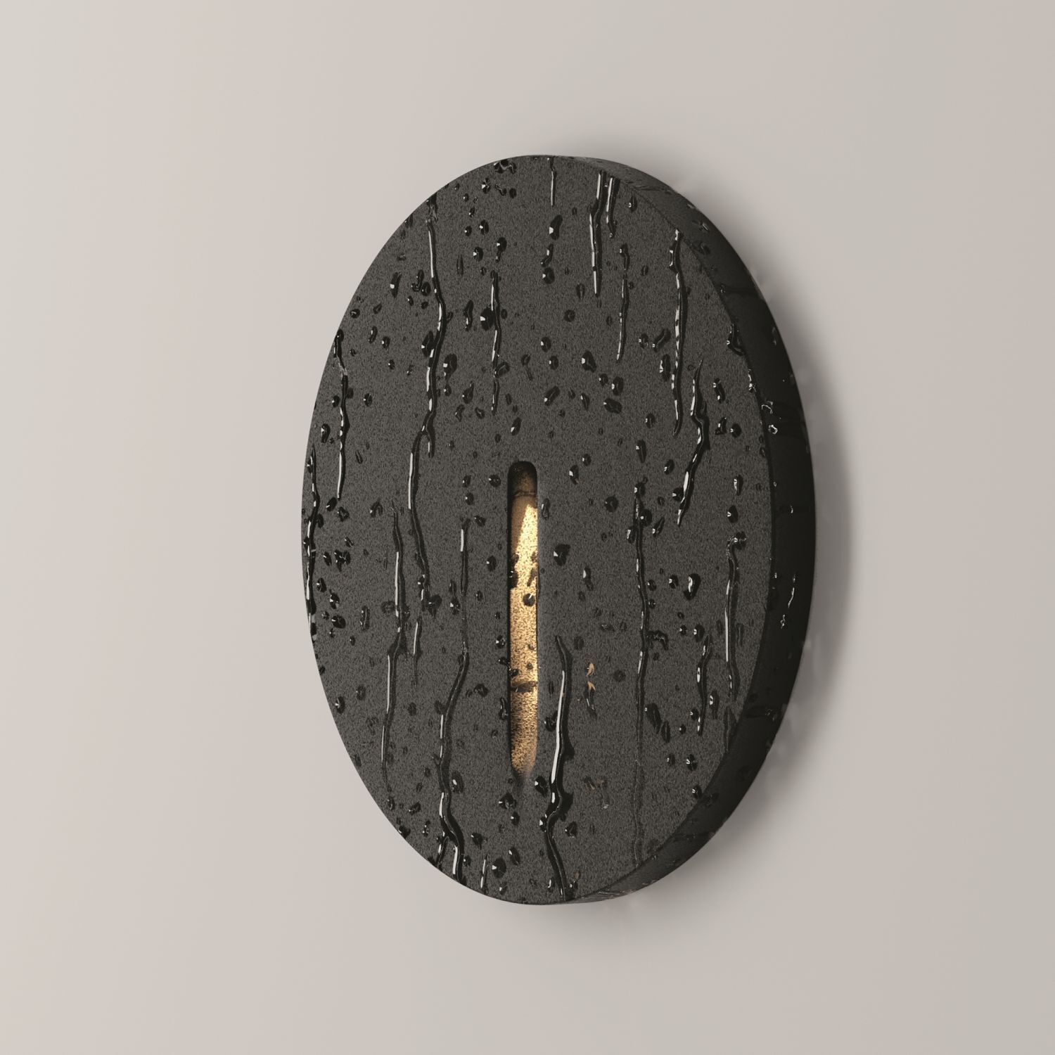 Applique murale LED encastrable aluminium IP54 3000 K blanc chaud Photographie