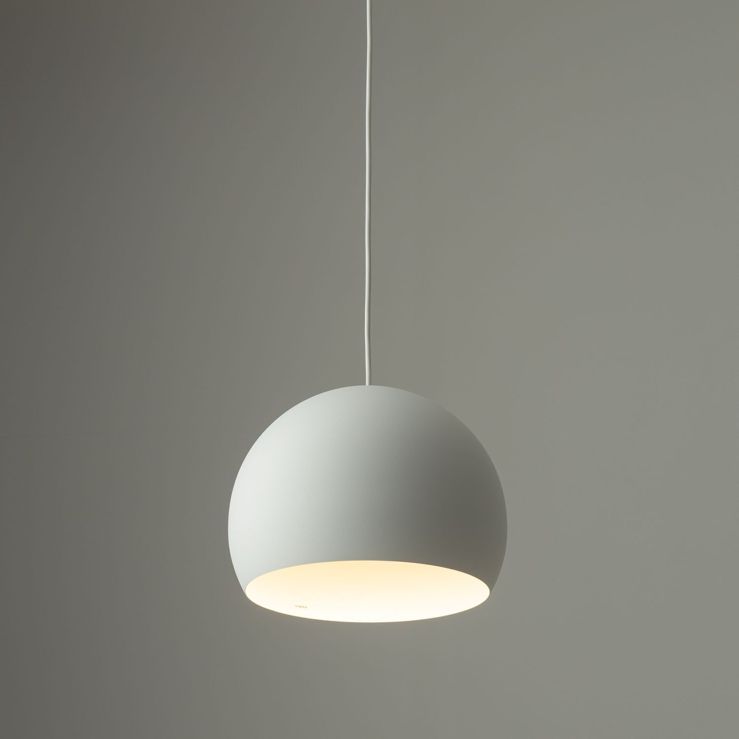 Suspension Abat-jour sphérique Ø 27,5 cm GU10 Blanc Métal Rétro Lampe, Deckenleuchte