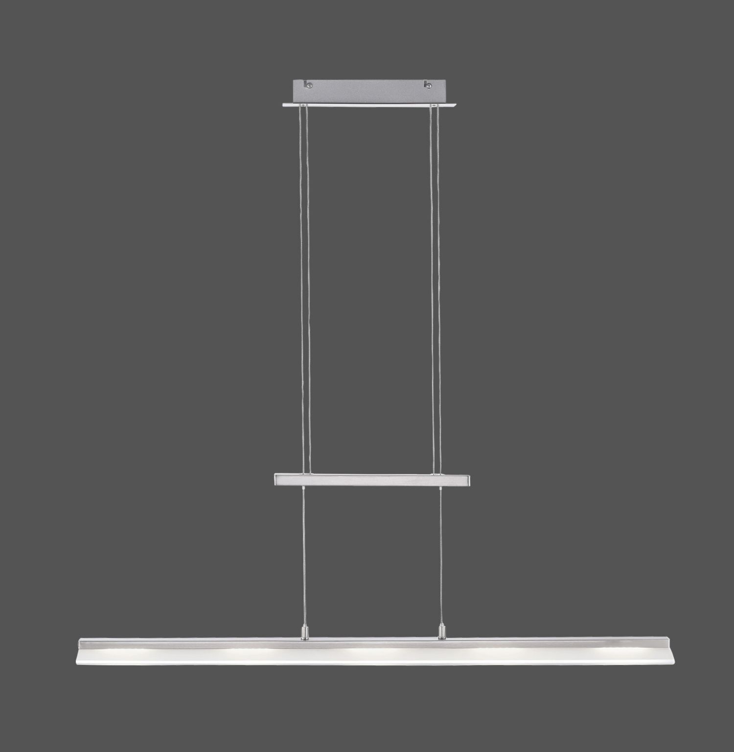 Suspension LED à intensité variable métal 100 cm 450 lm en acier