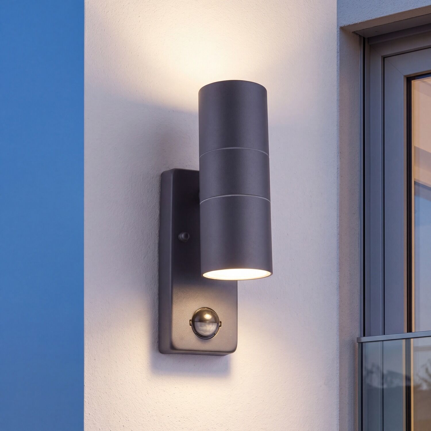Außenleuchte, Wandleuchte, Lampe, LED, Grau