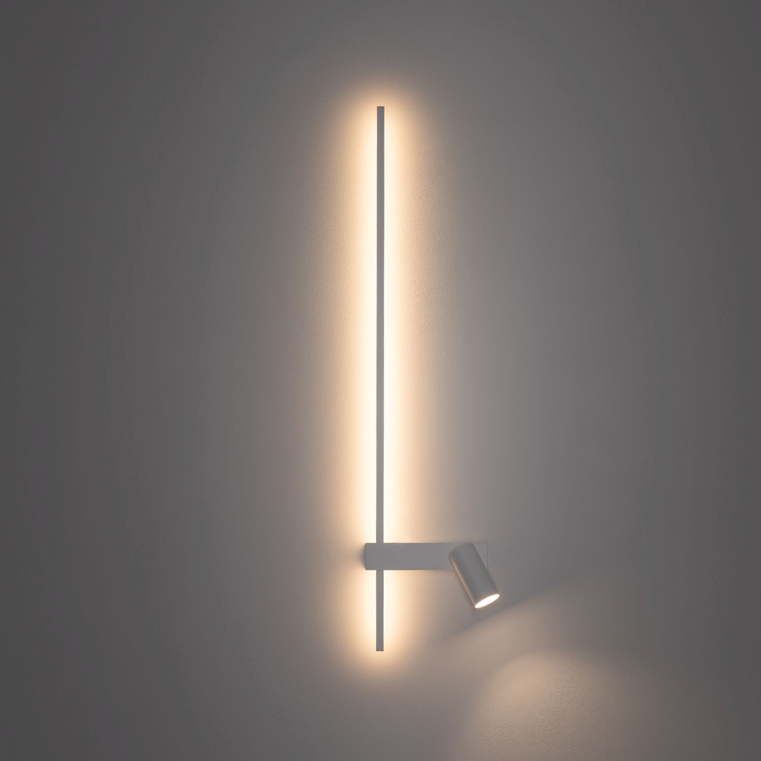 Applique LED Blanc Aluminium GU10 H:80 cm indirect