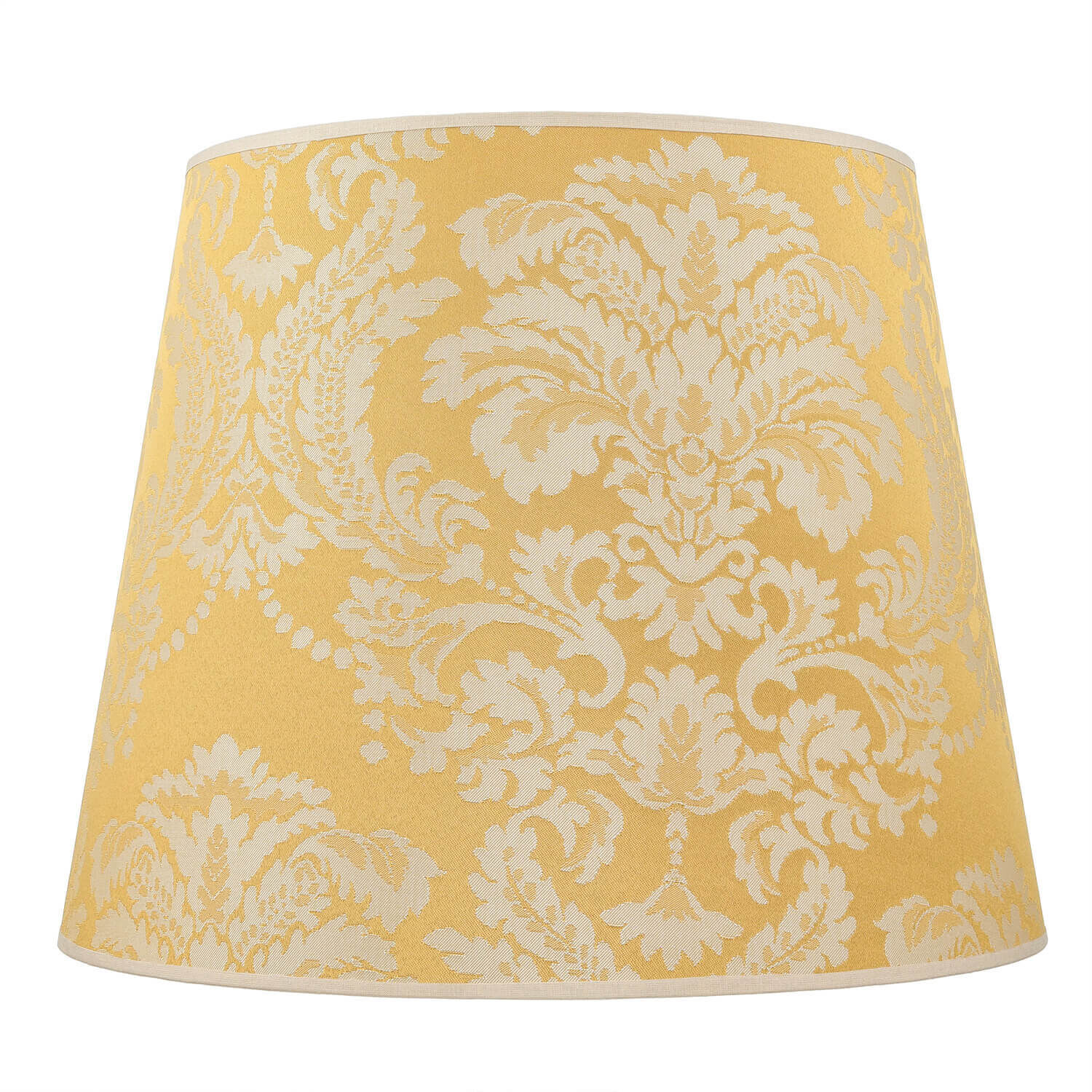 Abat-jour tissu or motif E27 Lampadaire WILLOW