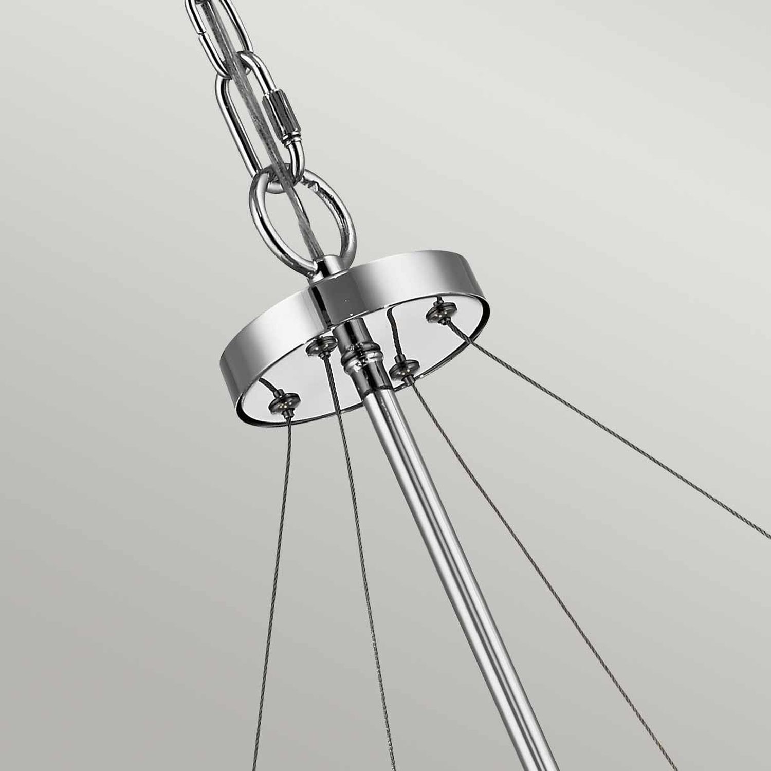 Lampe à suspendre en cristal ronde Ø 61 cm H : max. 2,7 m réglable Leuchter, Lampe