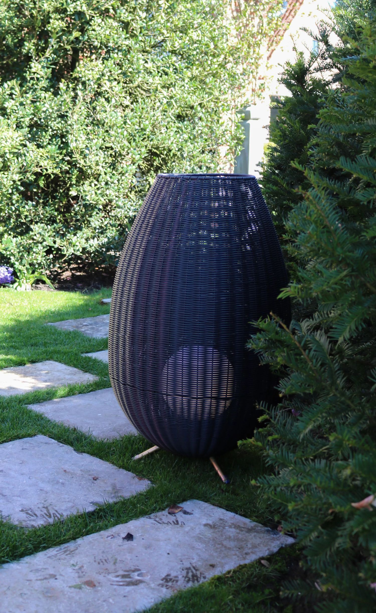 Hinterhof, Hof, Reifen, Topfpflanze, Baum