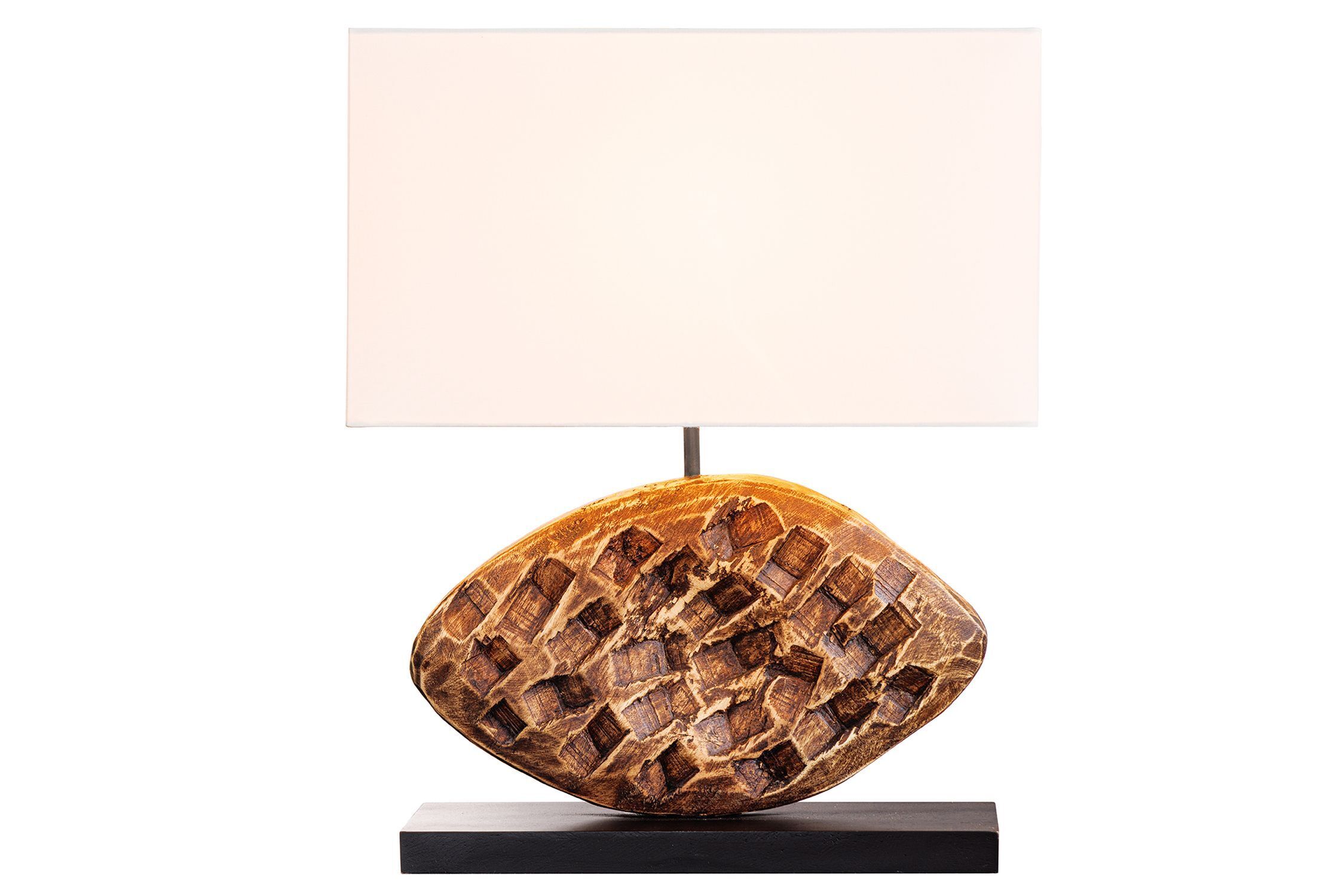 Lampe de table Blendarme Tissu Acacia Caoutchouc confortable