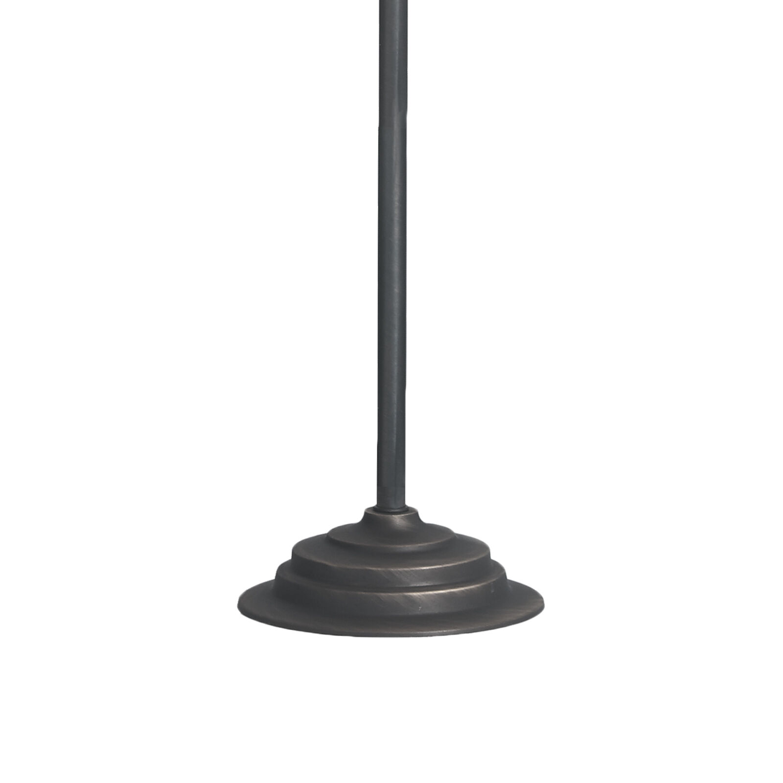 Lampadaire petit 130 cm E27 laiton verre rustique