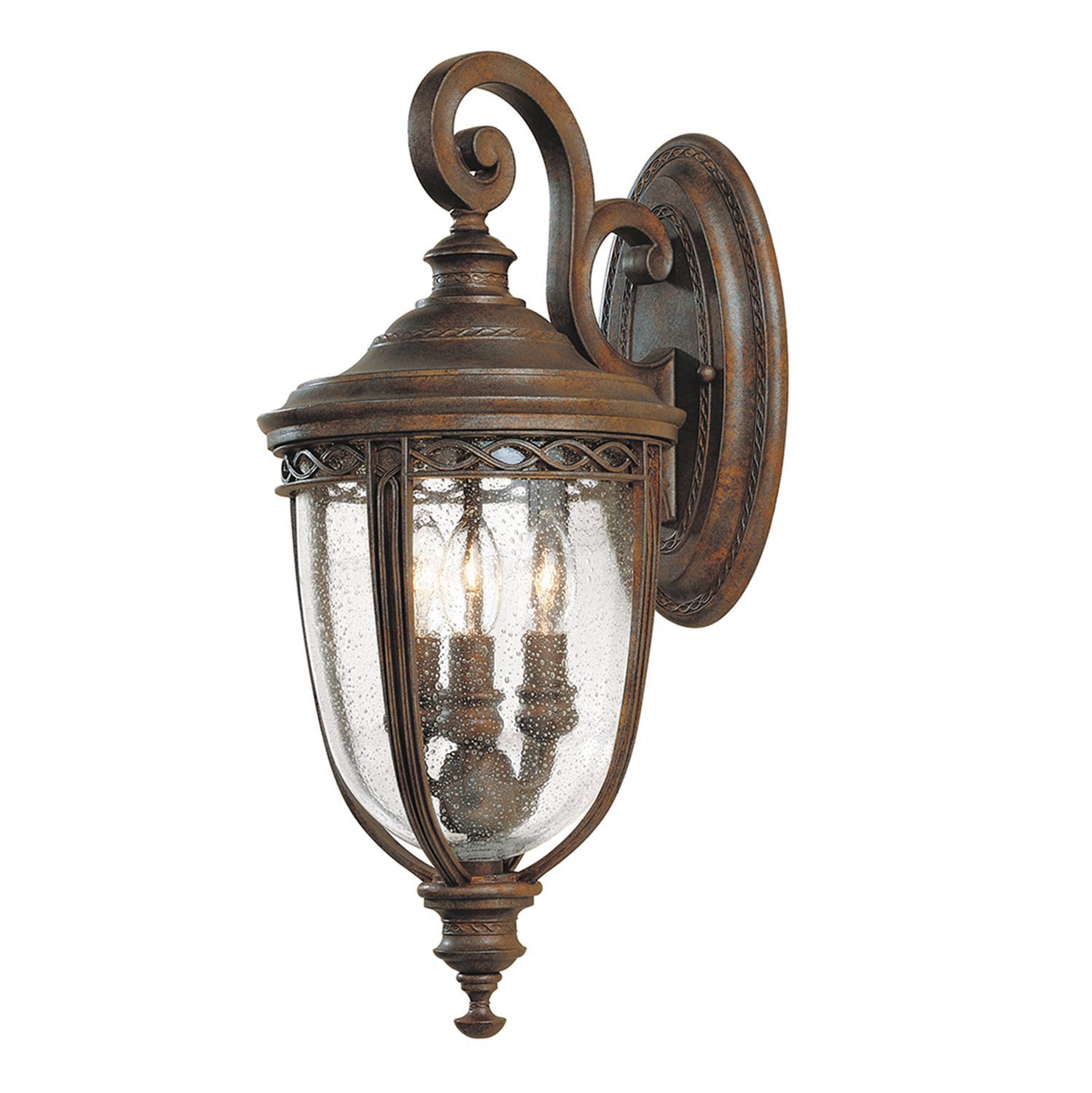 Lampe de cour antique en bronze IP44 E14 Maison Balcon