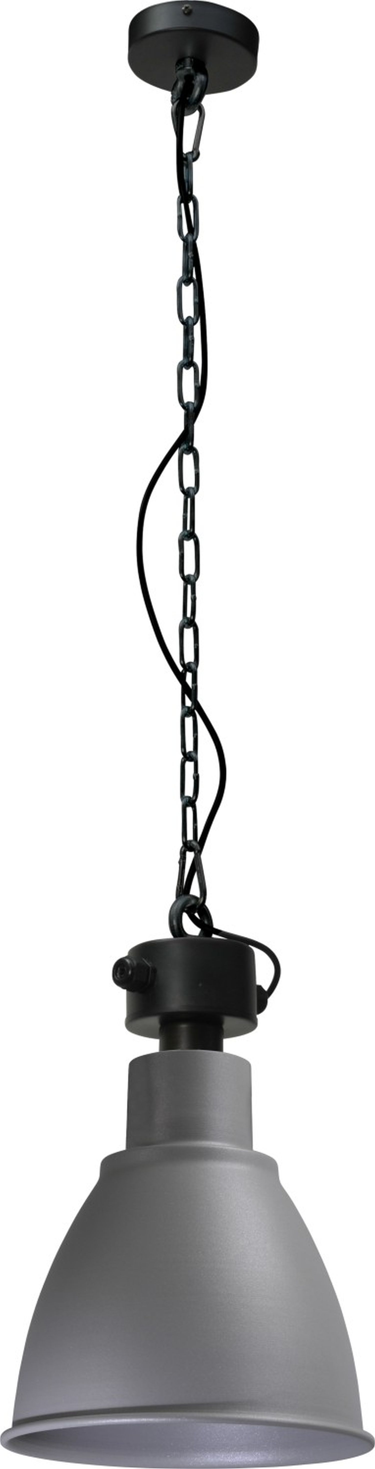 Suspension grise artisanale style industriel