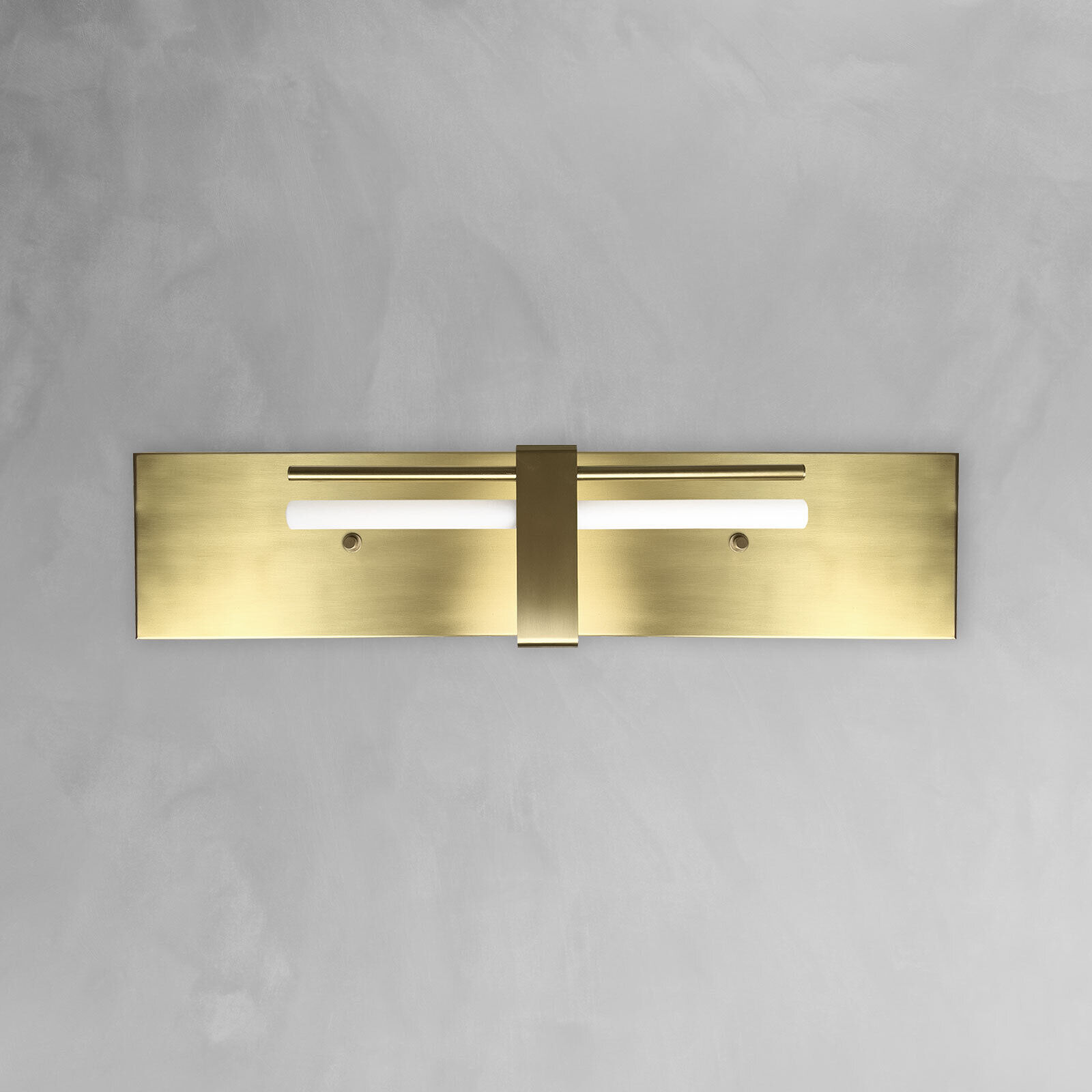 Applique laiton H : 80 cm grand massif en bronze clair pour S14d