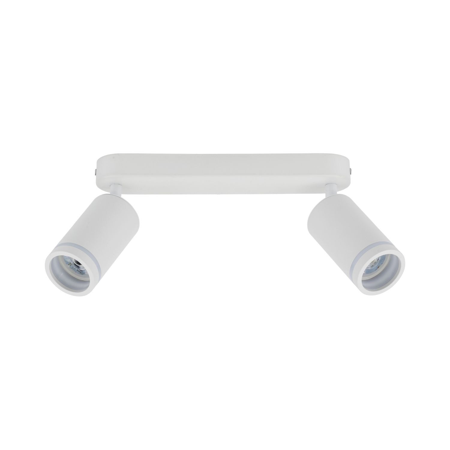Deckenlampe Weiß Metall 43,5cm verstellbar 2-flammig GU10 Badezimmer, Drinnen, Zimmer, Duscharmatur