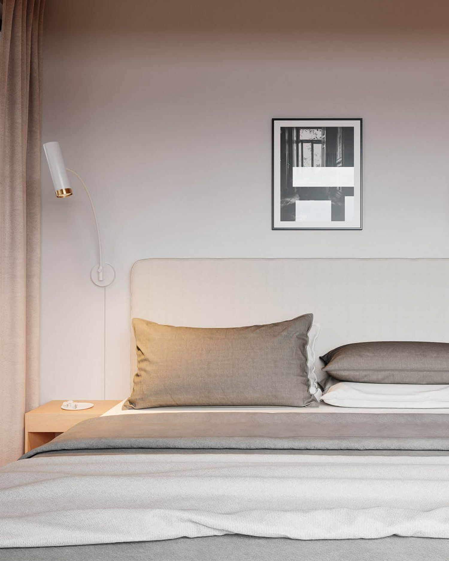 Applique murale avec interrupteur blanc métal bras articulé GU10 Kissen, Dekoration für Zuhause, Innenarchitektur, Lampe