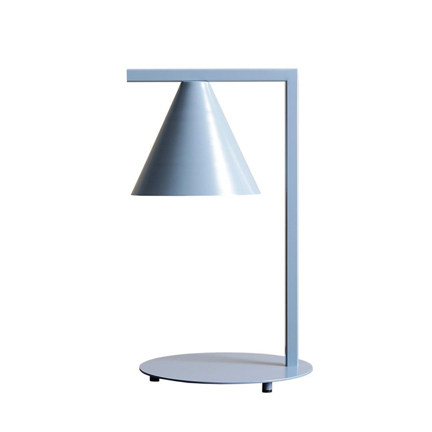 Lampe de table décorative Bleu Métal H:40 cm Cône confortable