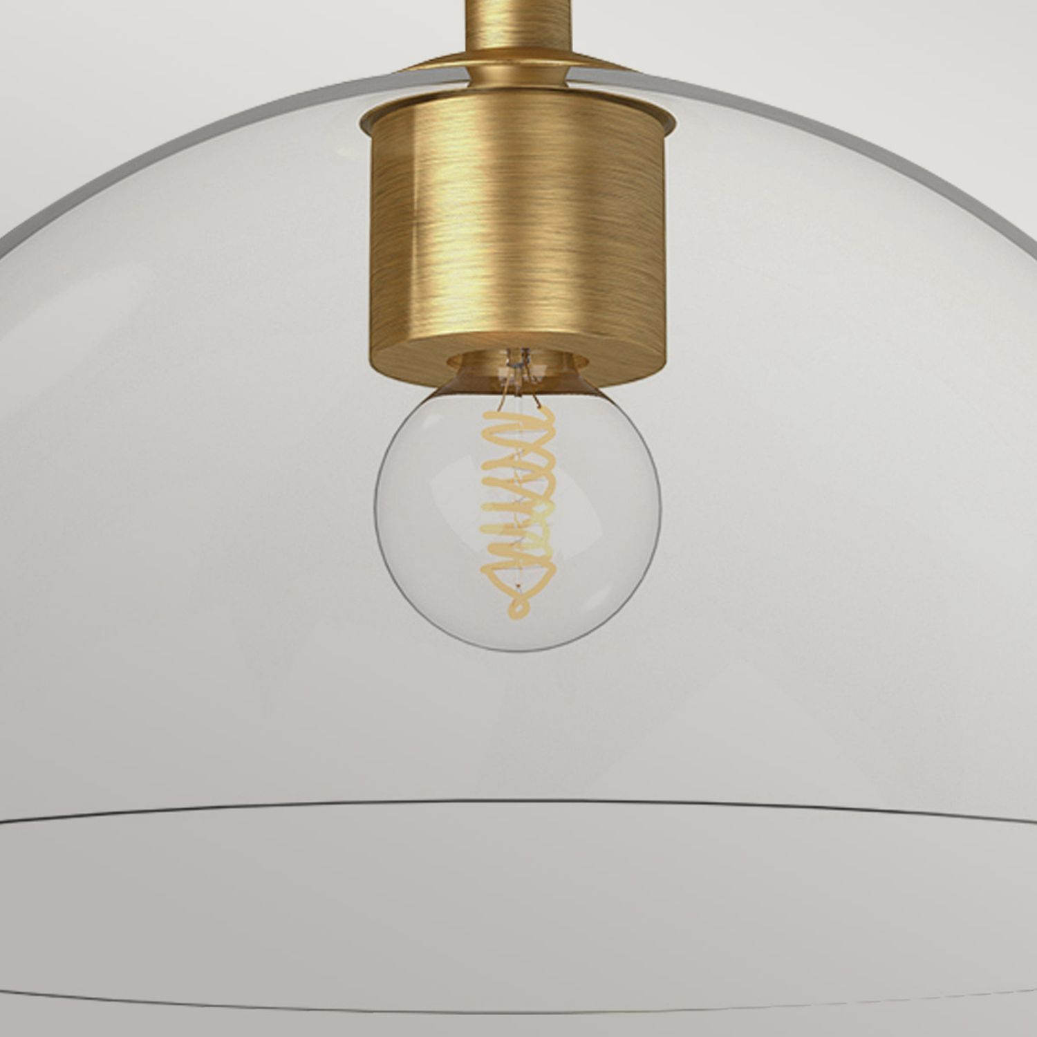 Lampe à suspendre ronde D : 30,5 cm H : max. 158,3 cm Métal Verre Licht, Gerät, Deckenventilator, Elektrisches Gerät