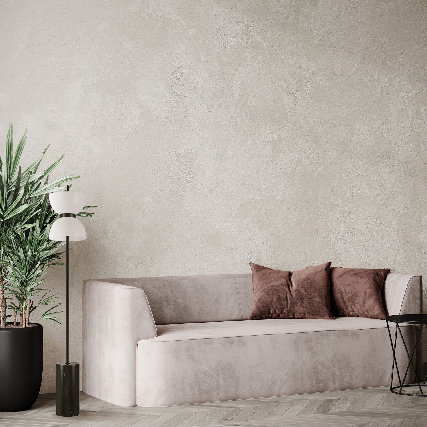 Lampe, Dekoration für Zuhause, Couch, Pflanze, Stehlampe