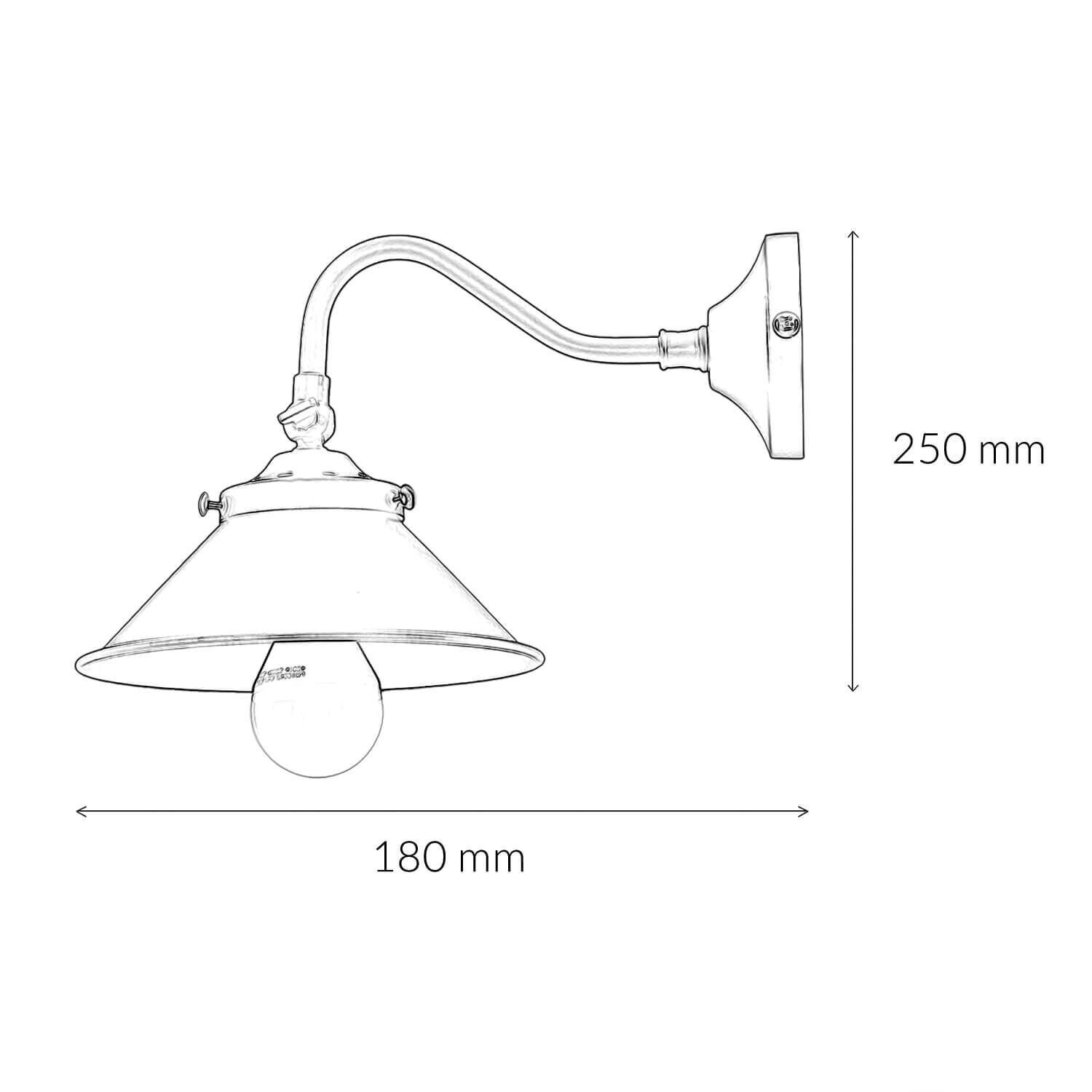 Applique intérieure laiton E14 orientable