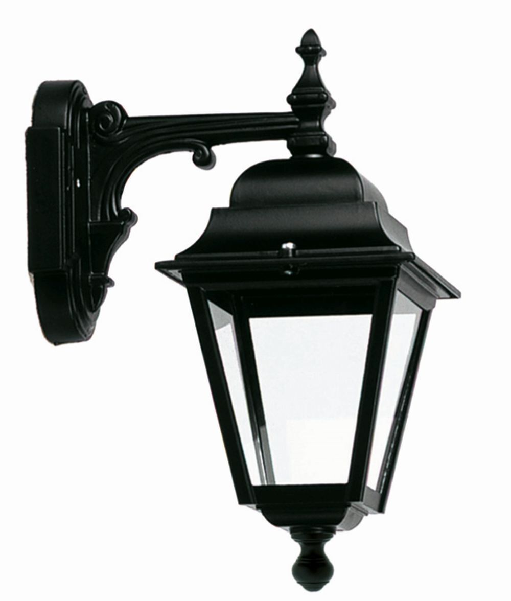Applique extérieure IP44 Rustique Aluminium Noir E27