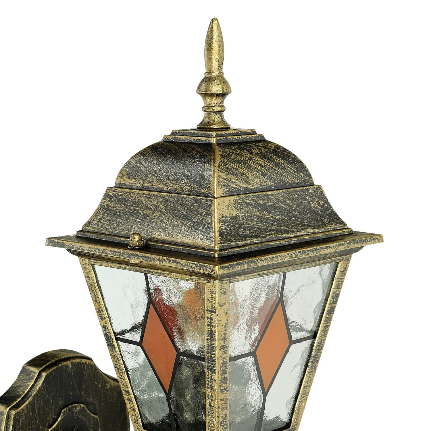 Tiffany Style Lampe extérieure or antique E27 SALZBURG